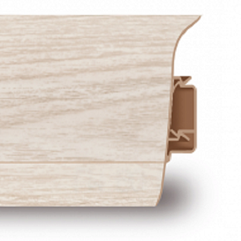 Пластиковый плинтус Aberhof 60 Дуб Серебряный 60 х 20,5 х 2500